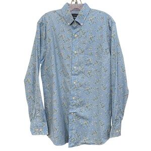 🌸 Crown & Ivy Blue Floral Button Down Shirt M